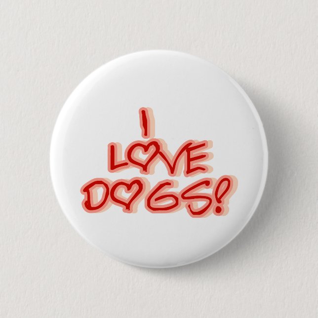 Liebe der Herz-I verfolgt T-Shirts und Geschenke Button (Vorderseite)