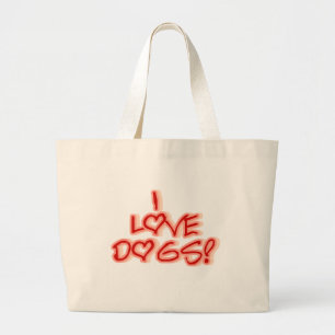 Liebe der Herz-I verfolgt T-Shirts und Geschenke Jumbo Stoffbeutel