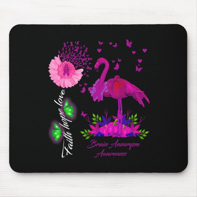 Liebe der Hoffnung Hirnaneurysma Bewusstsein Mousepad (Vorne)