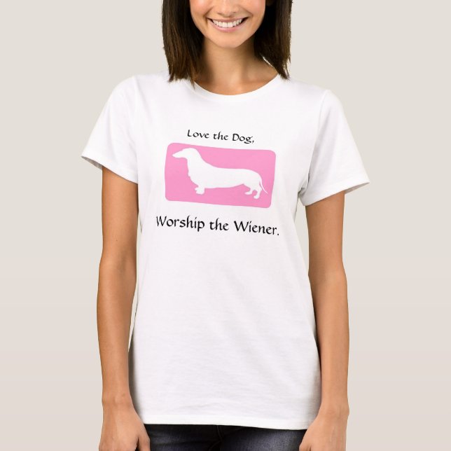 Liebe der Hund, beten die Dackel - 2 an T-Shirt (Vorderseite)