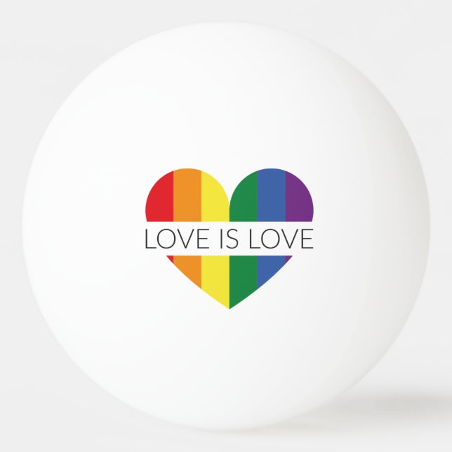 Liebe der Illustration LGBT ist Liebe Tischtennisball (Vorderseite)
