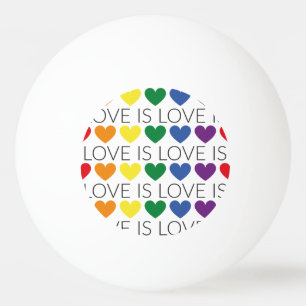 Liebe der Illustration LGBT ist Liebe Tischtennisball