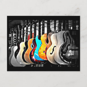 Liebe der Kunstgitarren 2 Postkarte