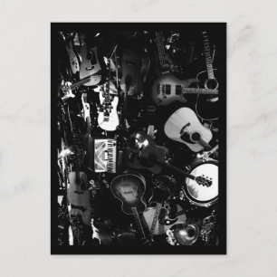 Liebe der Kunstgitarren Postkarte