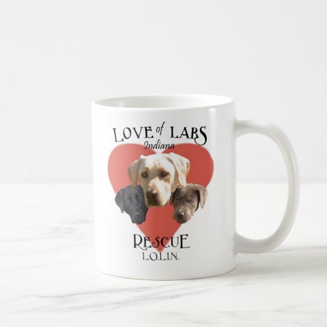 Liebe der Labradore, Indiana Kaffeetasse (Rechts)