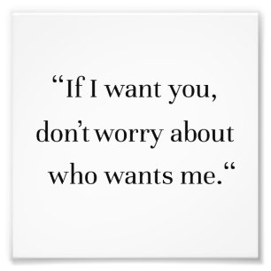 Liebe der Loyalität Sprichwort Fotodruck