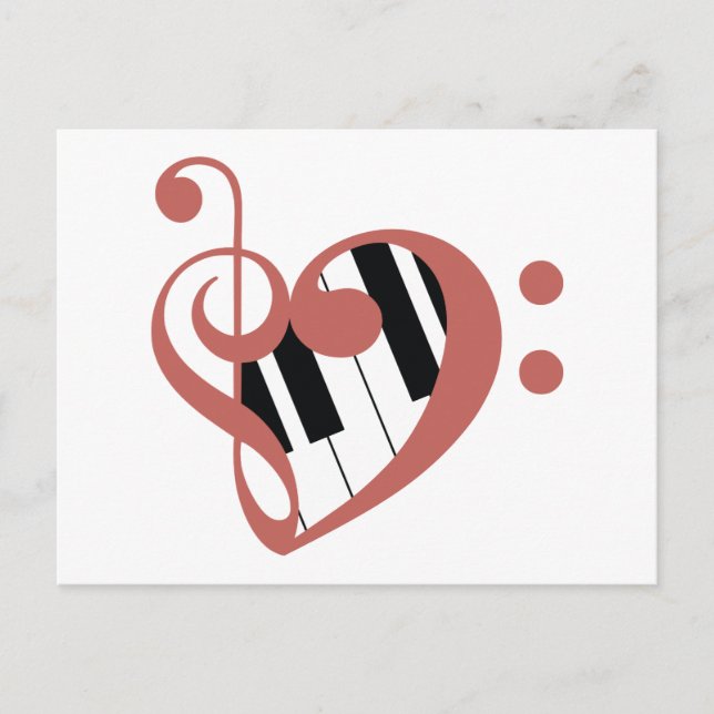 Liebe der Musik Postkarte (Vorderseite)