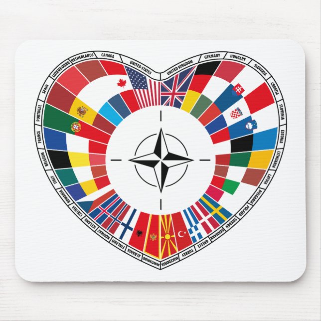Liebe der NATO-Länder mit der NATO Mousepad (Vorne)