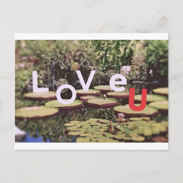 Liebe der Natur Postkarte (Vorderseite)