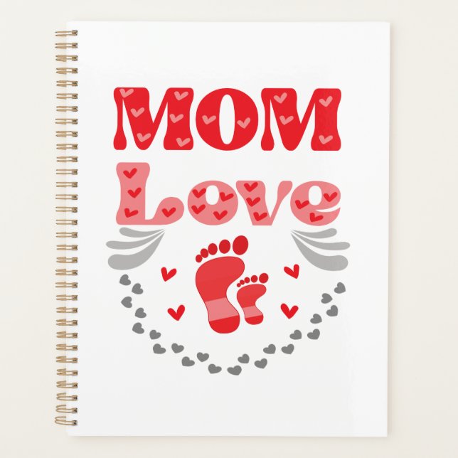 Liebe der niedlichen Mama Planer (Vorderseite)