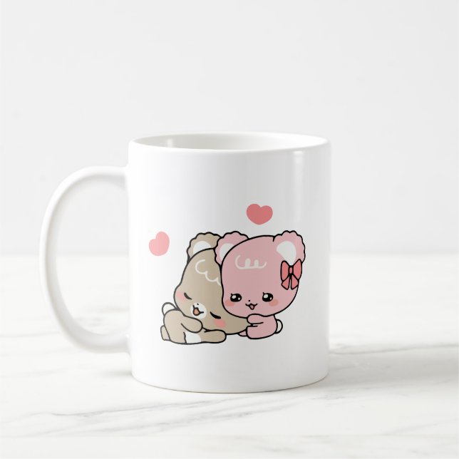 Liebe der niedlichen Zuckerkuchen Kaffeetasse (Links)