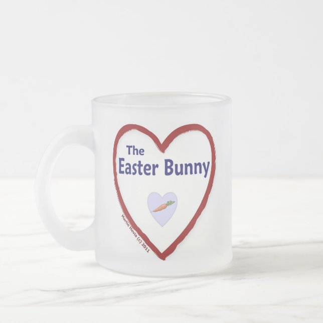 Liebe Der Osterhase Mattglastasse (Links)