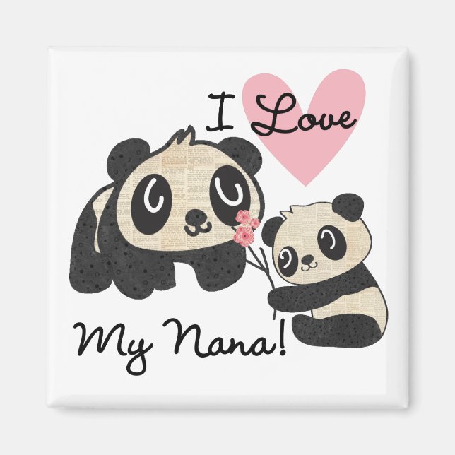 Liebe der Panda-I meine Nana Magnet (Vorne)