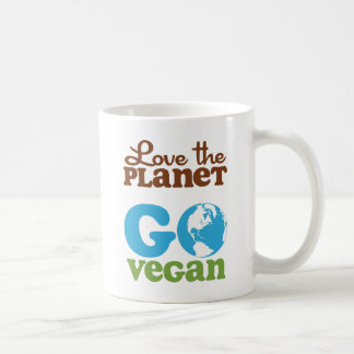 Liebe der Planet gehen vegan Kaffeetasse