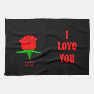 Liebe der Rosen-I Sie Küchen-Tuch Geschirrtuch