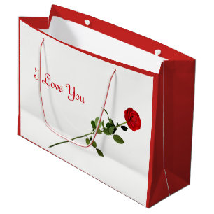 Liebe der Roten Rose I, die Sie entwerfen Große Geschenktüte