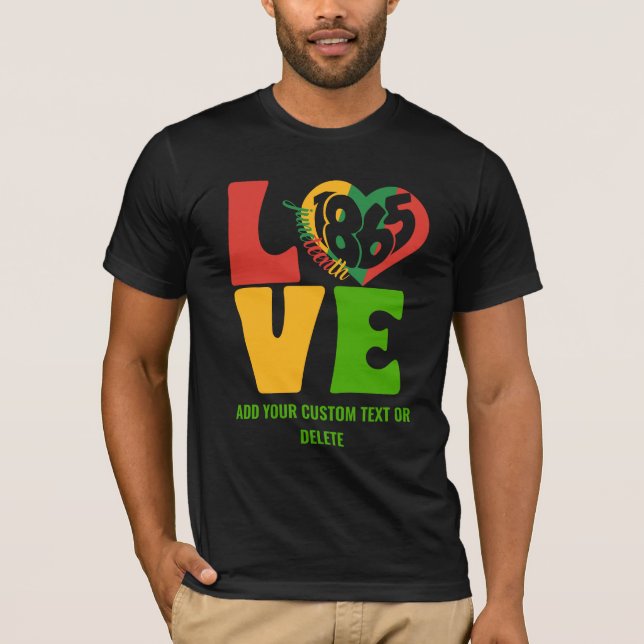 Liebe der Schwarzen Geschichte 1865, 19. T-Shirt (Vorderseite)