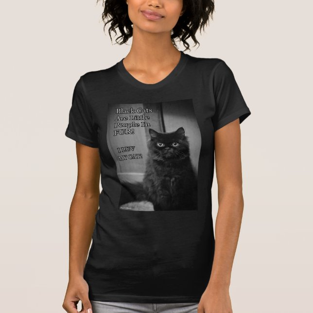 Liebe der schwarzen Katzen T-Shirt (Vorderseite)