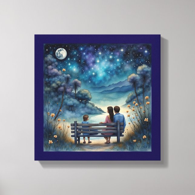 Liebe der Sommernacht Leinwanddruck (Vorderseite)