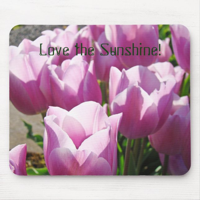 Liebe der Sonnenschein! Mousepad Spring Tulip Blum (Vorne)