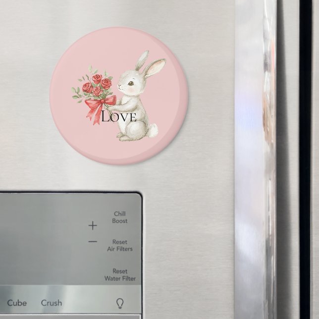 Liebe der sonnigen Rose Magnet (In Situ (Kühlschrank))
