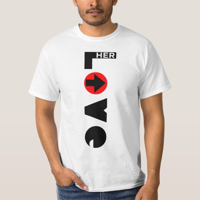 Liebe der T - Shirt ihrer Paar-Männer (Vorderseite)