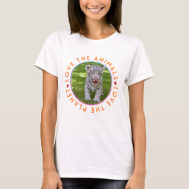 Liebe der Tiere Liebe der Planet-Tiger-Keule T-Shirt
