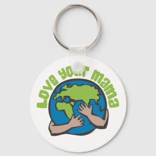Liebe der Umweltverschmutzung durch den Klimawande Schlüsselanhänger