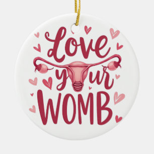Liebe der Uterusabortion Körperposition Ihrer Frau Keramik Ornament