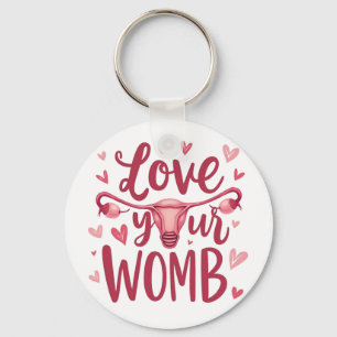 Liebe der Uterusabortion Körperposition Ihrer Frau Schlüsselanhänger