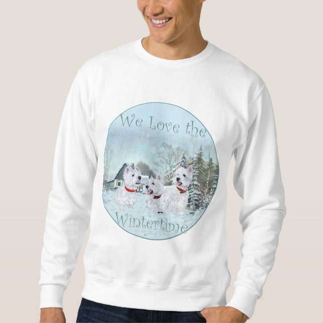 Liebe der Westies Sweatshirt (Vorderseite)