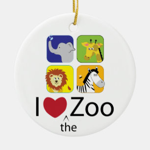 Liebe Der Zoo Keramik Ornament