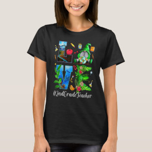 Liebe des 2. Grade Teacher World Earth Day T-Shirt