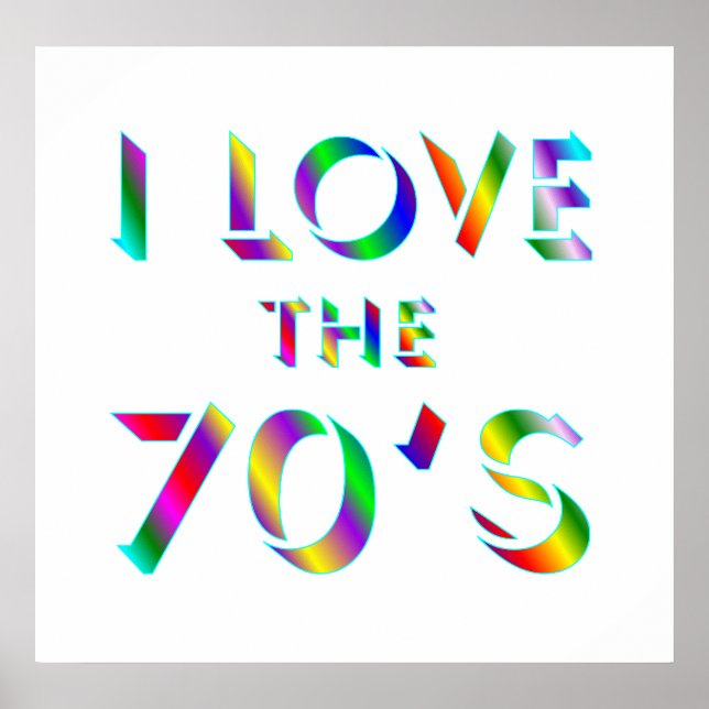 Liebe des 70er-Poster Poster (Vorne)