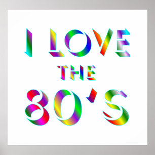 Liebe des 80er-Poster Poster