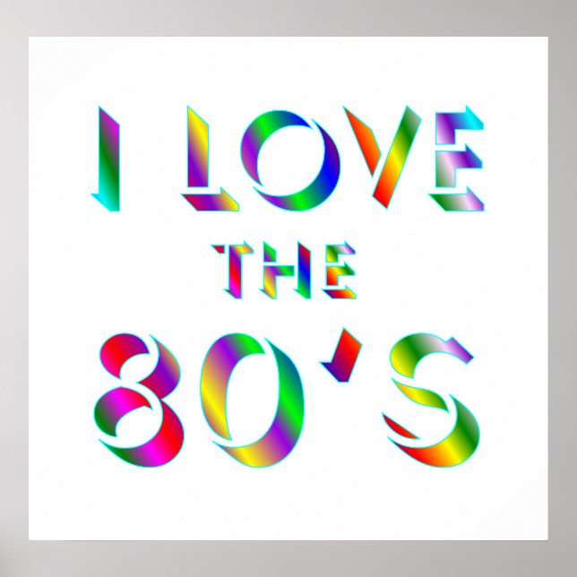 Liebe des 80er-Poster Poster (Vorne)
