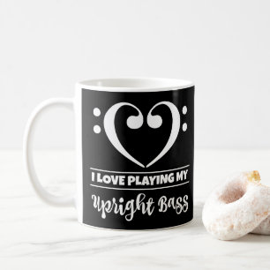 Liebe des Bassschlüssel-Herz-I, die meinen Kaffeetasse