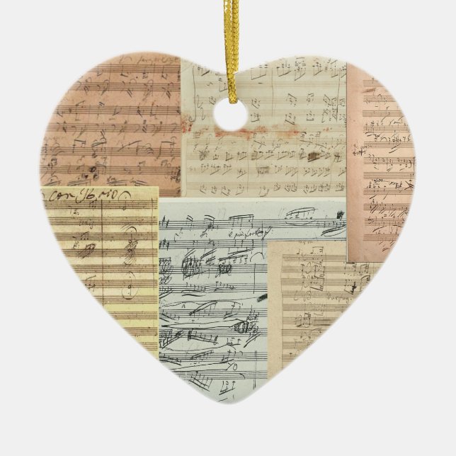 Liebe des Beethoven-Verzierungs-Anhängers Keramik Ornament (Vorne)