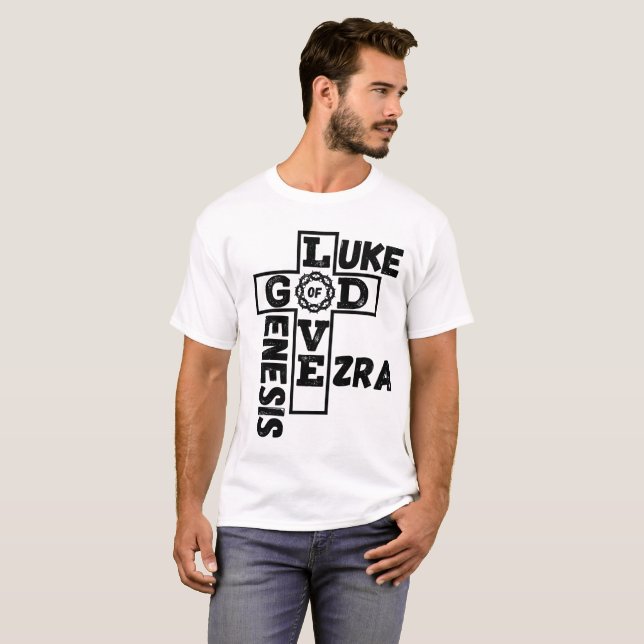 Liebe des biblischen Kreuzwortes Unisex T-Shirt (Vorne ganz)