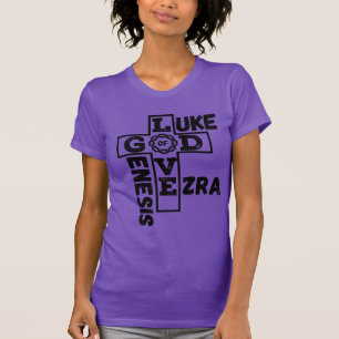Liebe des biblischen Kreuzworträts der Frauen T-Shirt