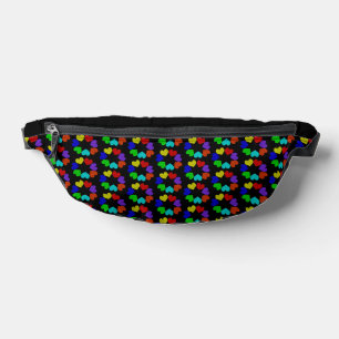 Liebe des Blumenbogens Herz Gemustert Bauchtasche