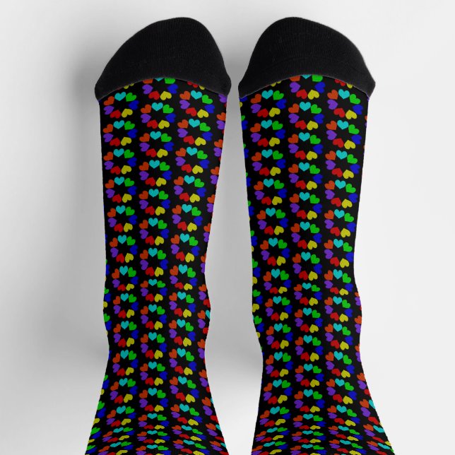 Liebe des Blumenbogens Herz Gemustert Socken (Oben)