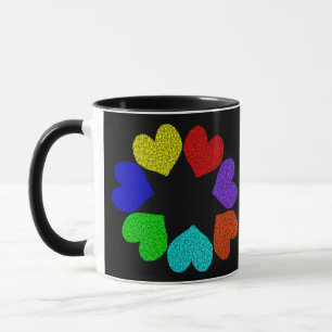 Liebe des Blumenbogens Tasse
