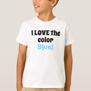 Liebe des Color Blue Fun Kids-Shirts T-Shirt
