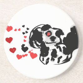 Liebe des Dalmatiners Getränkeuntersetzer