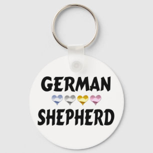Liebe des deutschen Schäferhundes Schlüsselanhänger