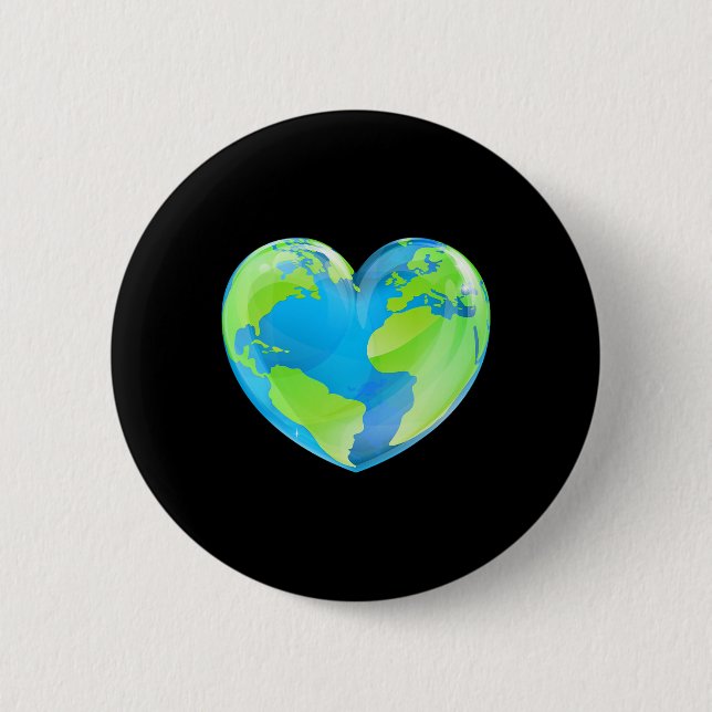 Liebe des Earth Day Button (Vorderseite)