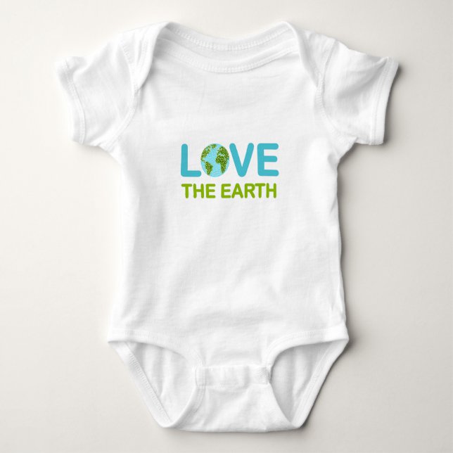 Liebe des Earth Earth Day Baby Strampler (Vorderseite)