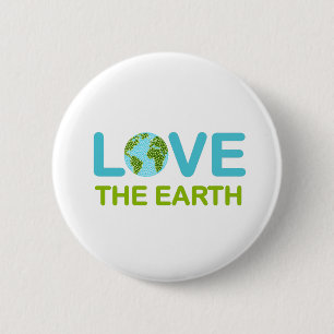 Liebe des Earth Earth Day Button