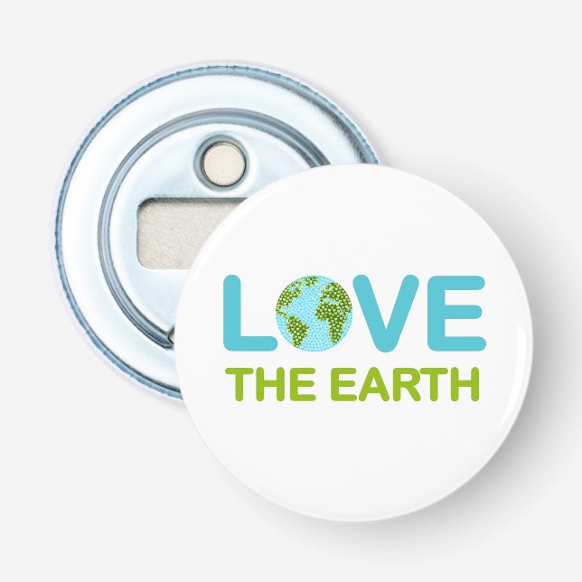 Liebe des Earth Earth Day Flaschenöffner (Vorderseite)